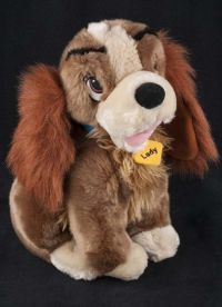 Disney Lady and the Tramp Sitting Medium Plush Stuffed Animal